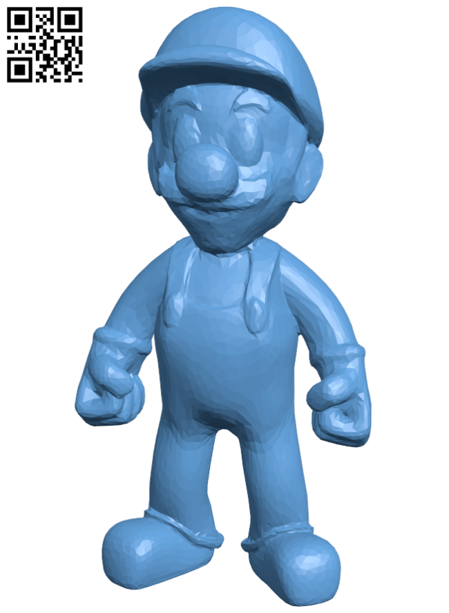Luigi - Super Mario Bros H006436 file stl free download 3D Model for CNC and 3d printer