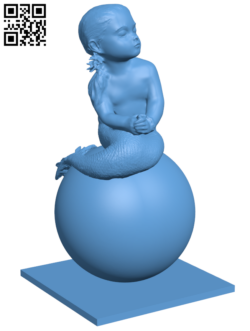Mermaid girl H006554 file stl free download 3D Model for CNC and 3d printer