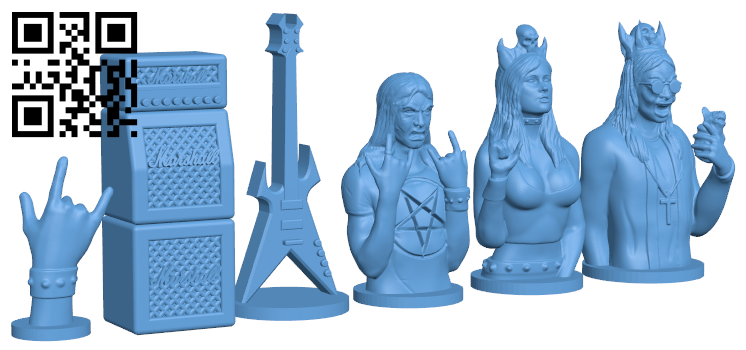 Metal Chess Set H005836 file stl free download 3D Model for CNC and 3d printer
