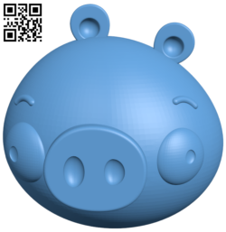 Minion pig – Angry Birds H006437 file stl free download 3D Model for CNC and 3d printer