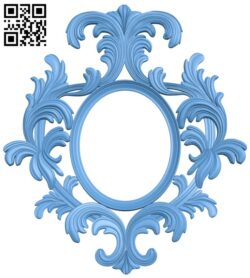 Mirror frame pattern T0000478 download free stl files 3d model for CNC wood carving