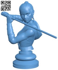 Miss Rey bust H006318 file stl free download 3D Model for CNC and 3d printer