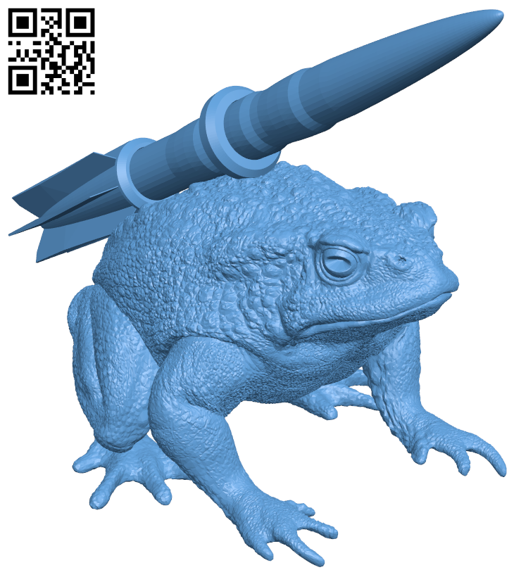 Missile toad remix H006439 file stl free download 3D Model for CNC and 3d printer