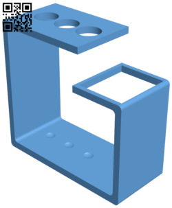 Modern toothbrush holder H006509 file stl free download 3D Model for CNC and 3d printer