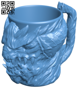 Monster cup H006320 file stl free download 3D Model for CNC and 3d printer