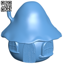 Mushroom cottage H006142 file stl free download 3D Model for CNC and 3d printer