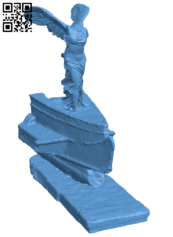 Nike of Samothrace with the prow pedestal H006324 file stl free download 3D Model for CNC and 3d printer