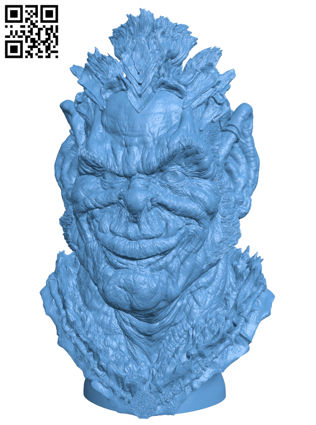 Orc Chief Nakhbruh H006025 file stl free download 3D Model for CNC and 3d printer