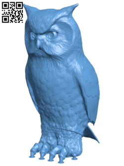Owl H006144 file stl free download 3D Model for CNC and 3d printer