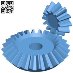 Parameterized Bevel Gear file for Fusion 360 H006087 file stl free download 3D Model for CNC and 3d printer