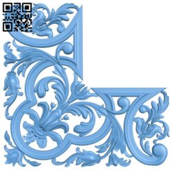 Pattern in the corner T0000411 download free stl files 3d model for CNC wood carving