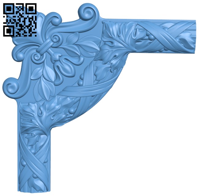 Pattern in the corner T0000418 download free stl files 3d model for CNC wood carving
