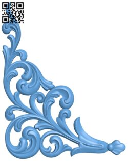 Pattern in the corner T0000443 download free stl files 3d model for CNC wood carving