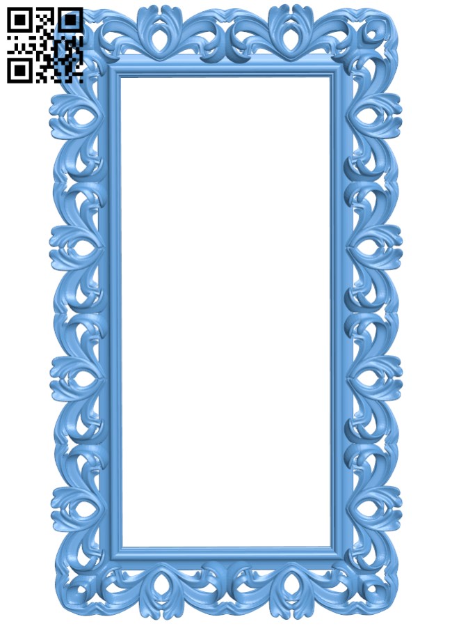 Picture frame or mirror T0000263 download free stl files 3d model for CNC wood carving