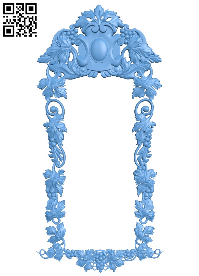 Picture frame or mirror T0000372 download free stl files 3d model for CNC wood carving