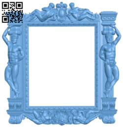 Picture frame or mirror T0000373 download free stl files 3d model for CNC wood carving