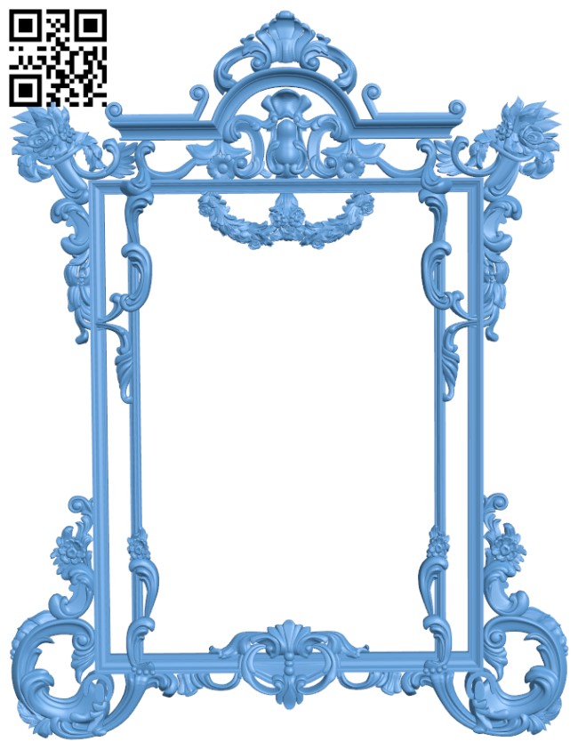 Floor frames - Harry Potter Mirror, RN_0082. 3D stl model for CNC
