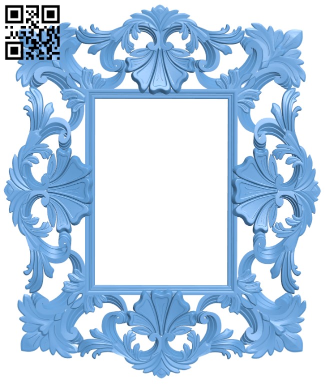 Picture frame or mirror T0000466 download free stl files 3d model for CNC wood carving