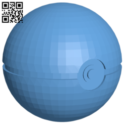 Pokeball H006090 file stl free download 3D Model for CNC and 3d printer