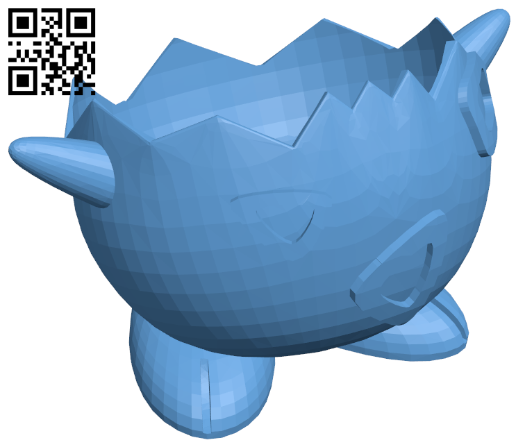 Pokemon Togepi Egg Cup H006206 file stl free download 3D Model for CNC and 3d printer