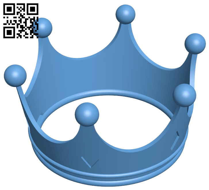 Princess crown H006092 file stl free download 3D Model for CNC and 3d printer