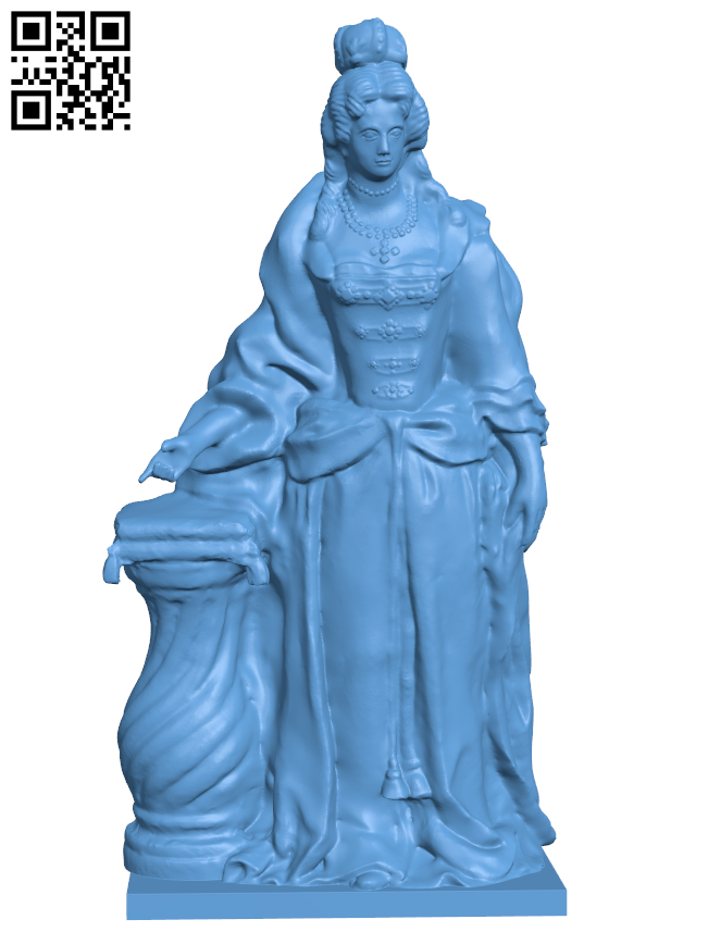 Queen Charlotte of Mecklenburg-Strelitz H006271 file stl free download 3D Model for CNC and 3d printer