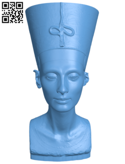 Queen Nefertiti Mini Planter H005911 file stl free download 3D Model for CNC and 3d printer