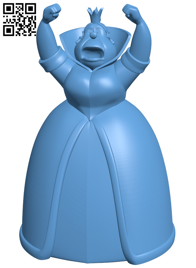 Queen of Hearts - MMU H006272 file stl free download 3D Model for CNC and 3d printer