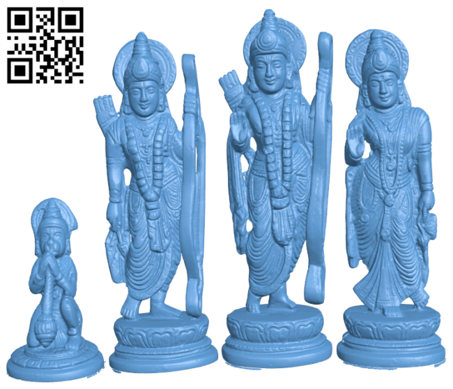 Ram Darbar - Coronation of Rama H006395 file stl free download 3D Model for CNC and 3d printer