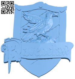 STL file HARRY POTTER CREST, RAVENCLAW HOUSE 🏠・3D print model to