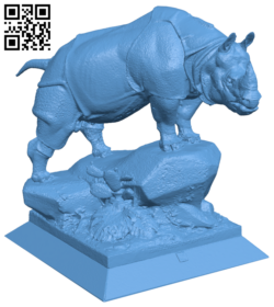 Rhino Statue H005794 file stl free download 3D Model for CNC and 3d printer