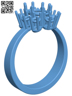 Ring with oval stone H006515 file stl free download 3D Model for CNC and 3d printer