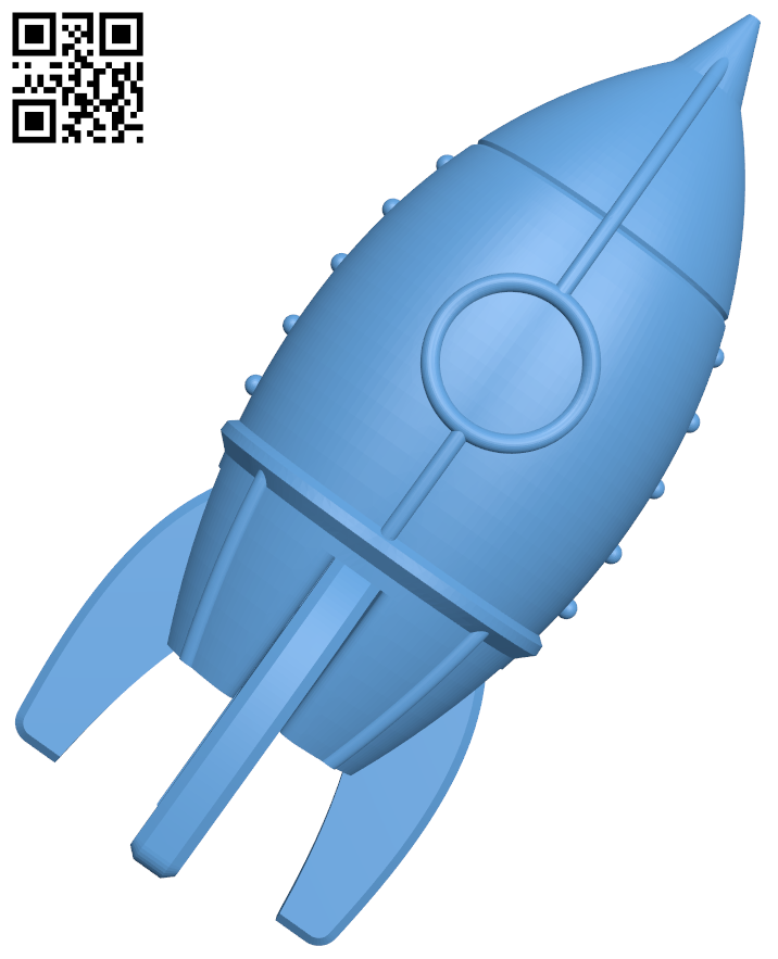 Rocket toy H006397 file stl free download 3D Model for CNC and 3d printer