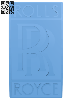 Rolls Royce Logo H005844 file stl free download 3D Model for CNC and 3d printer