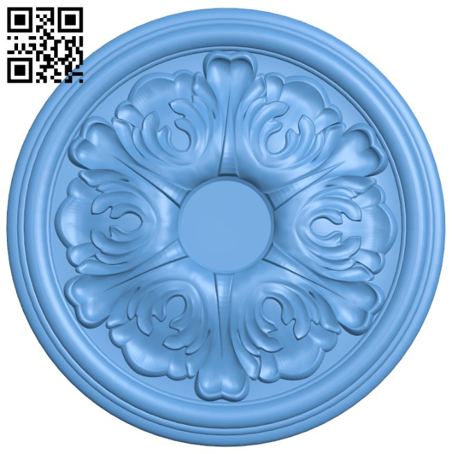 Round pattern T0000448 download free stl files 3d model for CNC wood carving