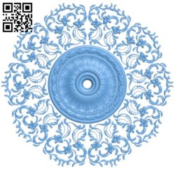 Round pattern T0000469 download free stl files 3d model for CNC wood carving