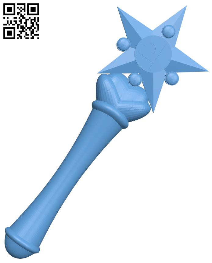 Sailor moon wand H006330 file stl free download 3D Model for CNC and 3d printer