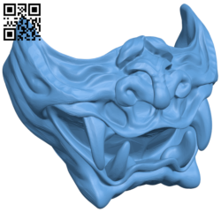 Samurai Menpo mask H005795 file stl free download 3D Model for CNC and 3d printer