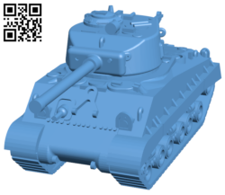 Sherman M4A3 – Tank H006036 file stl free download 3D Model for CNC and 3d printer