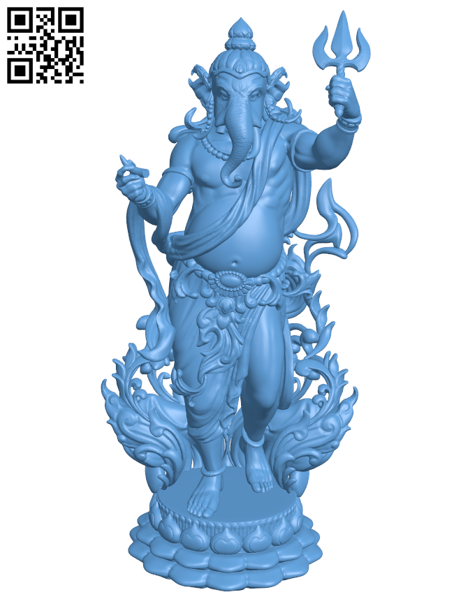 Shiva - Ganesha H005732 file stl free download 3D Model for CNC and 3d printer