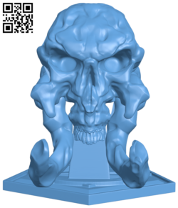 Skull H005987 file stl free download 3D Model for CNC and 3d printer