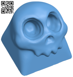 Skull Keycap H005798 file stl free download 3D Model for CNC and 3d printer