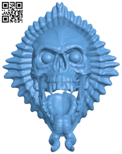 Skull Tongue H005971 file stl free download 3D Model for CNC and 3d printer
