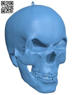 Skull necklace H006097 file stl free download 3D Model for CNC and 3d printer