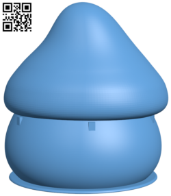 Smurf House H005974 file stl free download 3D Model for CNC and 3d printer