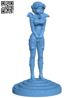 Space girl H006451 file stl free download 3D Model for CNC and 3d printer