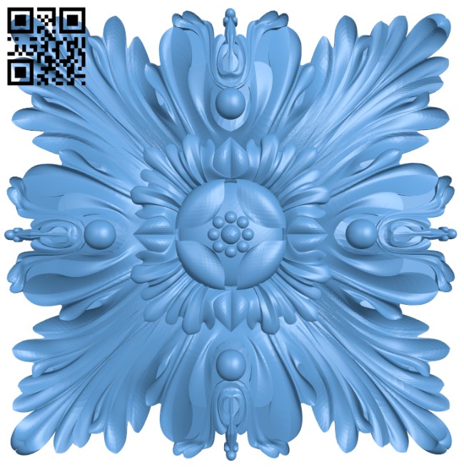 Square pattern T0000449 download free stl files 3d model for CNC wood carving