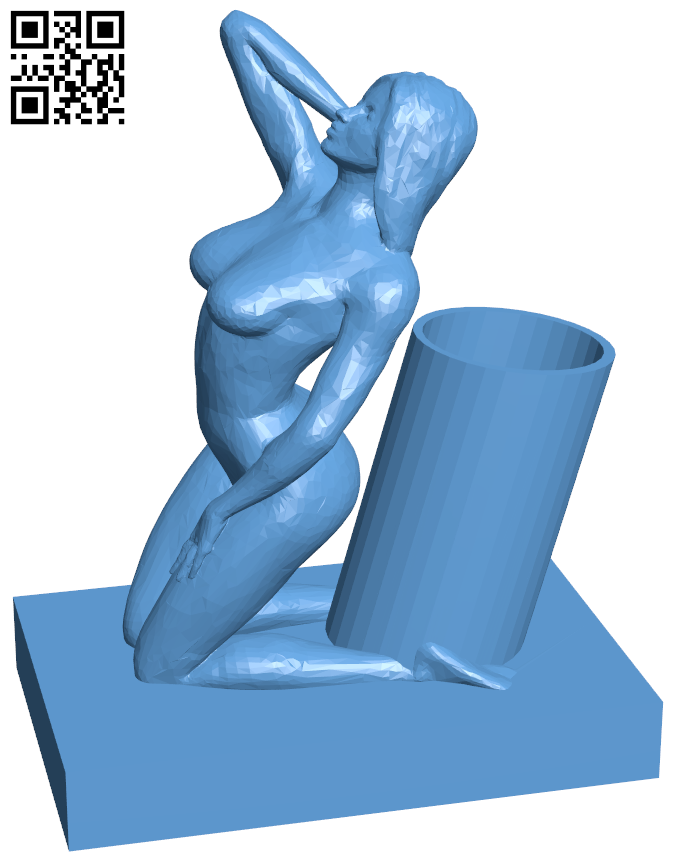 Stand girl vape H006452 file stl free download 3D Model for CNC and 3d printer
