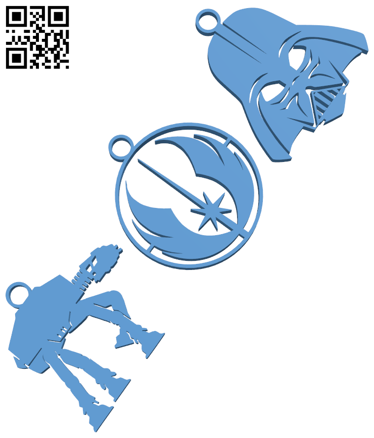 STAR WARS keychain by jerrydi, Download free STL model