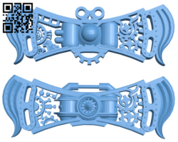 Steampunk bow tie H006041 file stl free download 3D Model for CNC and 3d printer